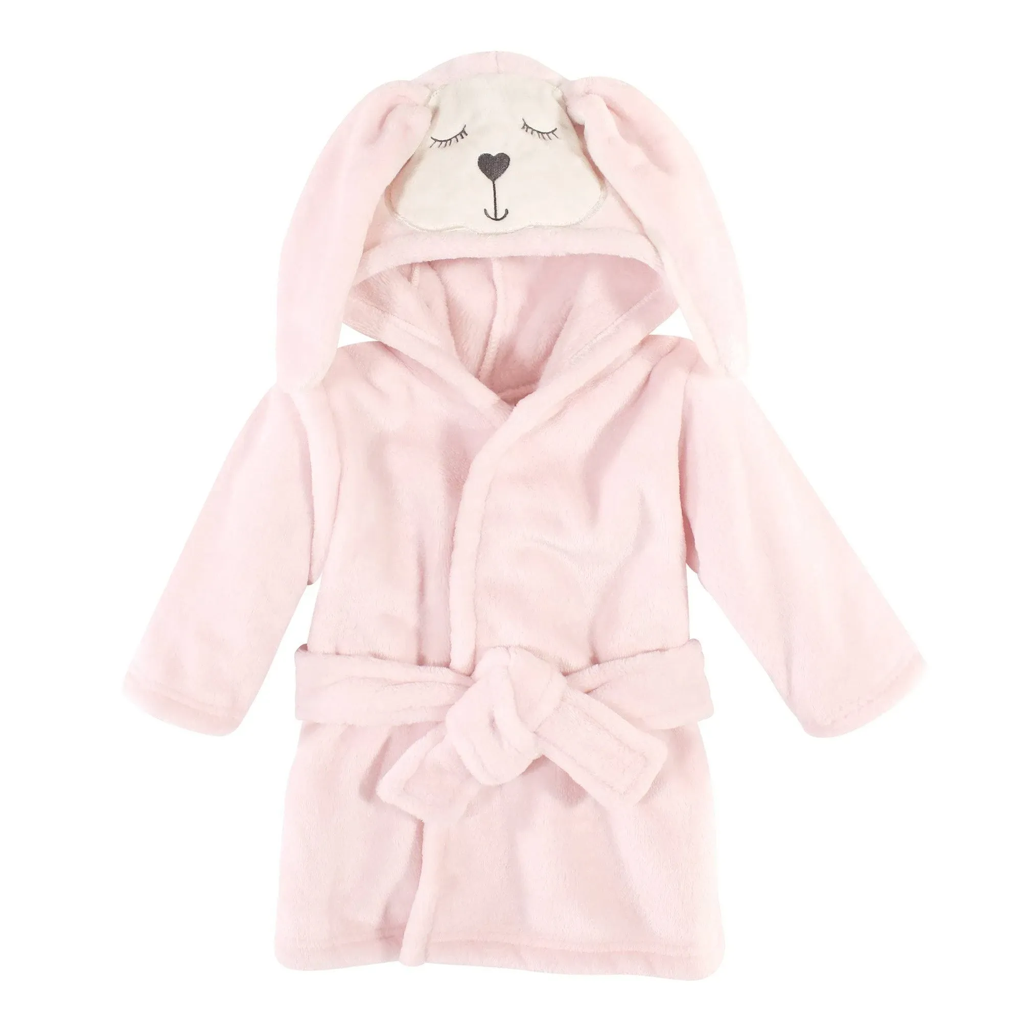 Hudson Baby Plush Animal Bathrobe, Modern Bunny, 0-9 Months