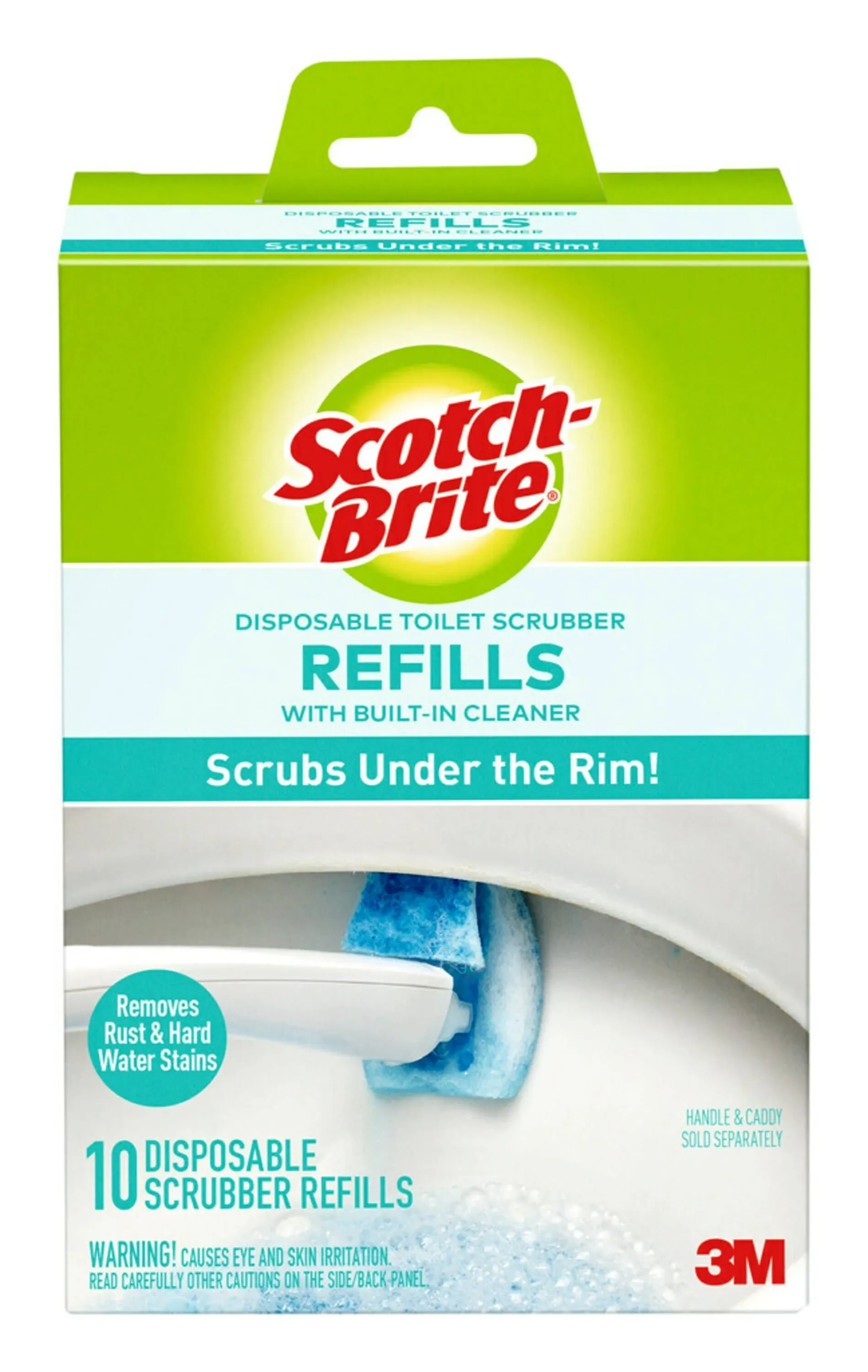 Scotch Brite Scrubber Refills, Disposable, for Toilet Scrubber - 10 refills