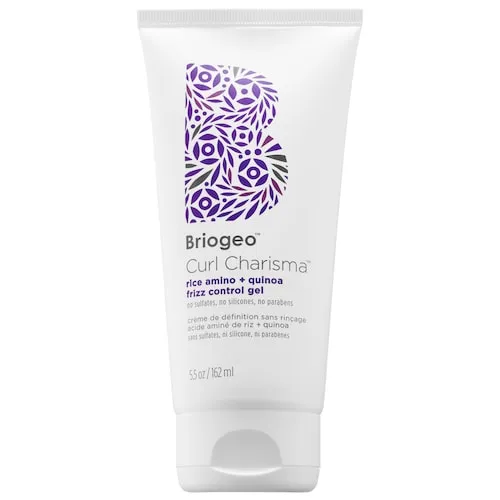 Briogeo Curl Charisma Rice Amino and Quinoa Frizz Control Gel, Curl Defining Styler for Wavy, Curly and Coily Hair Textures, Vegan, Phalate & Paraben-Free, 5.5 Ounce