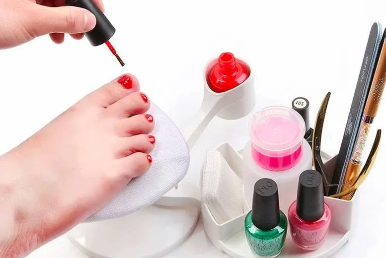 Makartt Nail Gel Polish Nail Design Base Studio Tool with Gel Holders and Multi Angle Rest, Great Support for Nail Salon Home DIY Manicure Pedicure Nail Art