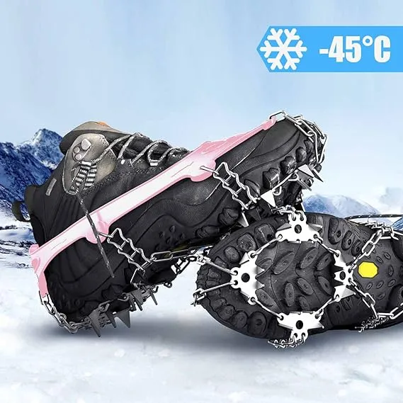 Wirezoll Crampons Ice Cleats Hiking Boots and Snow Shoes Climbing New