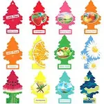 Little Trees Fruit Assorted Variety Pack of 12 Fresheners - 12 Different Fruit Scents of Air Fresheners - Car Air Freshener Home Air Freshner Scent AHSR PRODUCTS BundleLittle Trees Fruit Assorted Variety Pack of 12 Fresheners - 12 Different Fruit Scents 