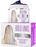 Bold Uniq Purple Hair Mask - For Blonde Platinum Bleached Silver Gray 6.76Fl Oz