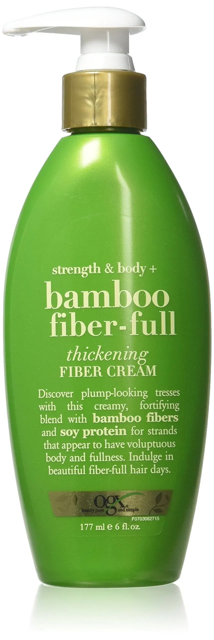 Organix Strength & Body Plus Fiber-Full Thickening Fiber Cream, 6 Fluid Ounce