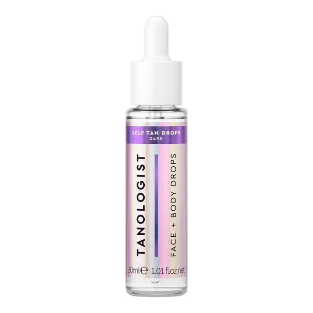 Tanologist Face and Body Drops, Medium - Illuminating Self Tan Drops, Vegan and Cruelty Free, 1.01 Fl Oz