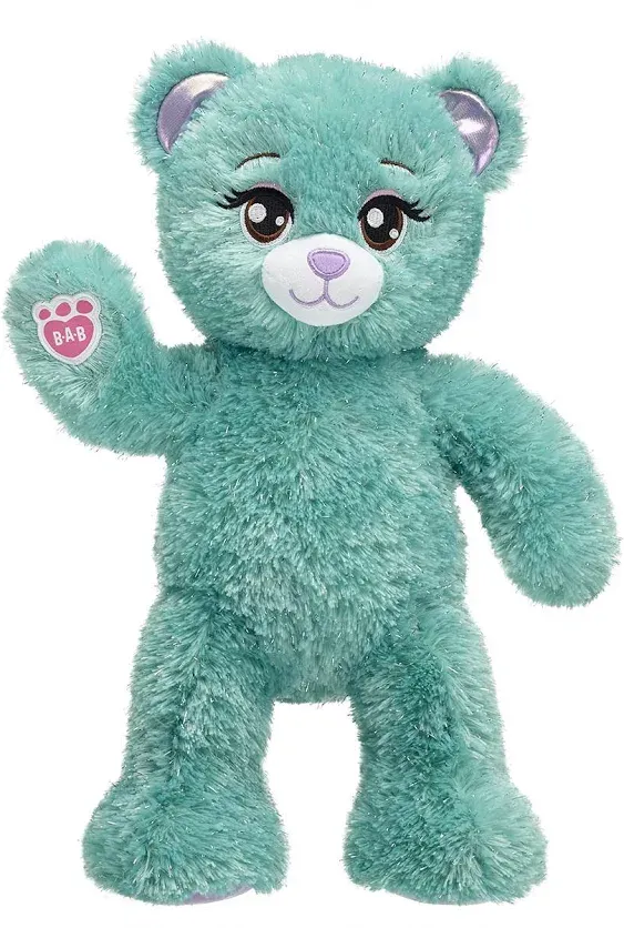 Build a Bear/Disney The Little Mermaid Ariel 16&#034;Teal Sparkle-Pastel Halter Dress