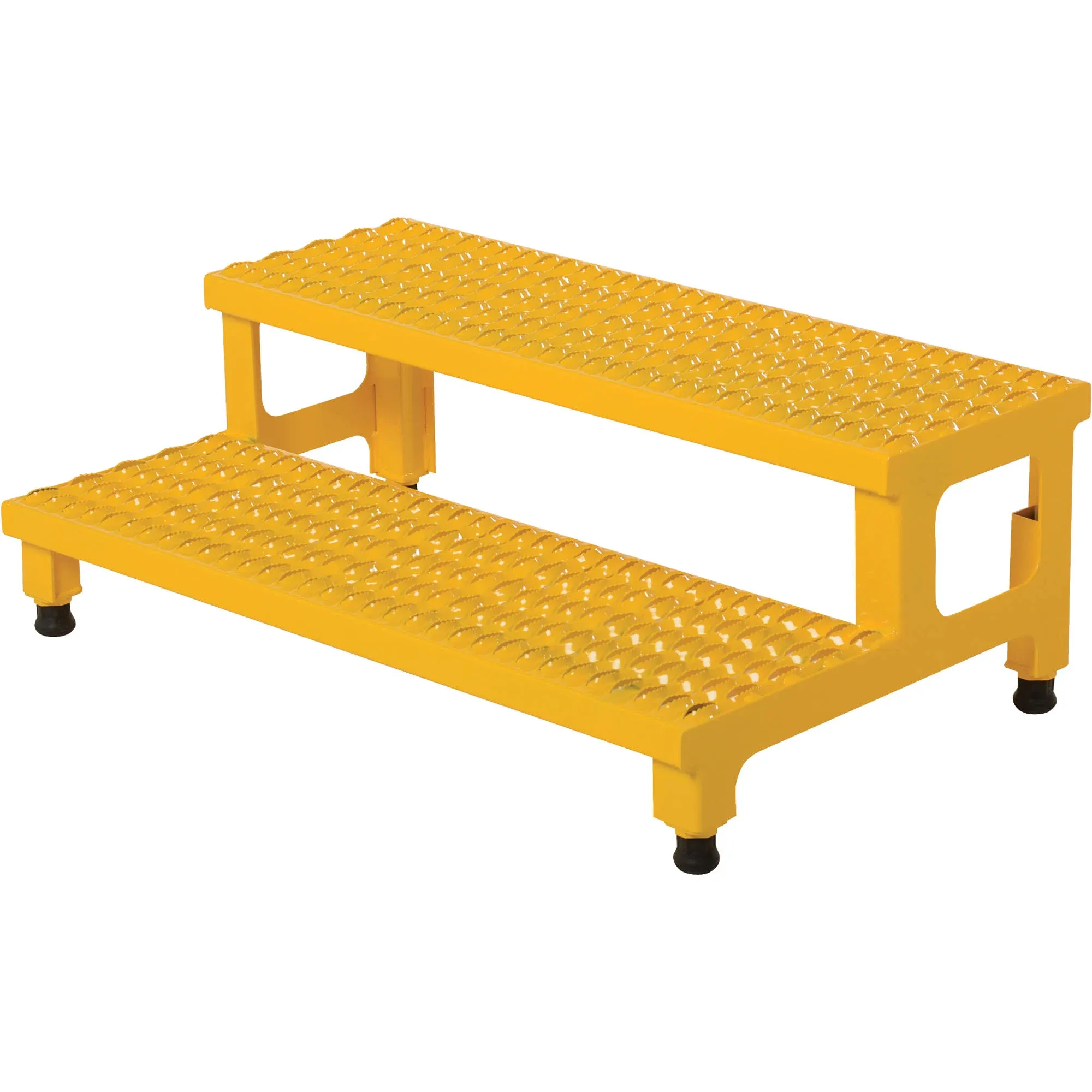 Vestil 36" W x 23" D 2-Step Adjustable Height Steel Step Stool