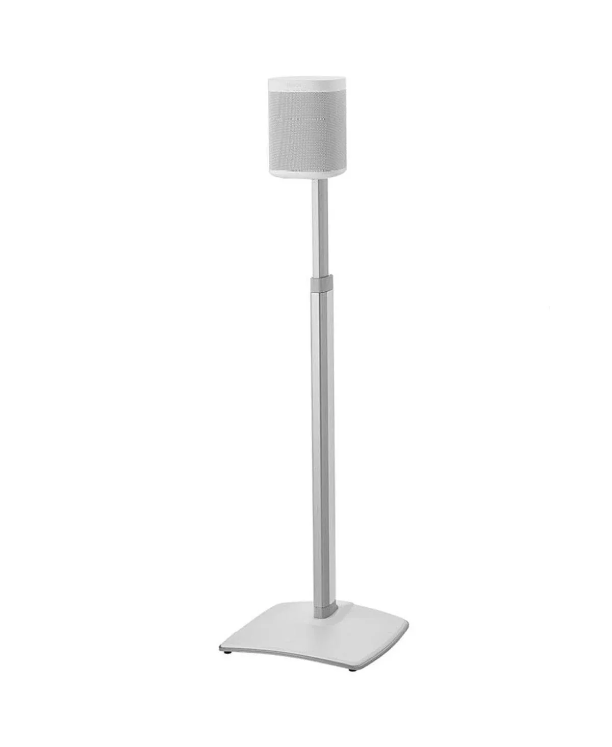 Sanus WSSA1 Adjustable Height Wireless Speaker Stand for Sonos One, Play:1, and Play:3 - Each (White)