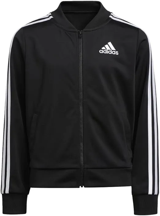 adidas Girls' Zip-up Tricot Track Jacket Warm-up Bomber