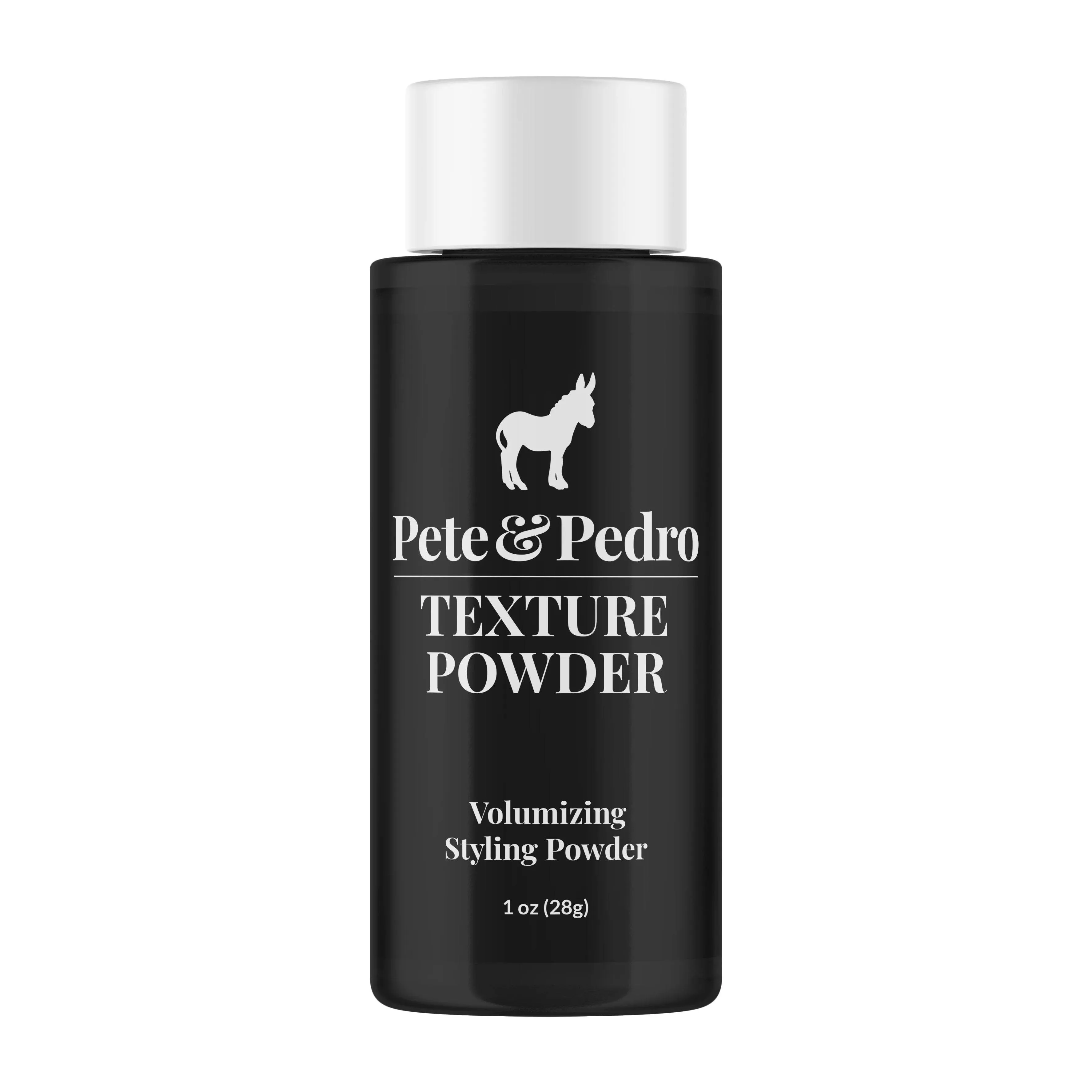 Pete & Pedro TEXTURE POWDER - Texturizing and Volumizing Styling Powder For Men & Women | Adds Mega Volume & Texture, Matte Finish, Root Lifting & Restyleable Hold | As Seen on Shark Tank, 1 oz.