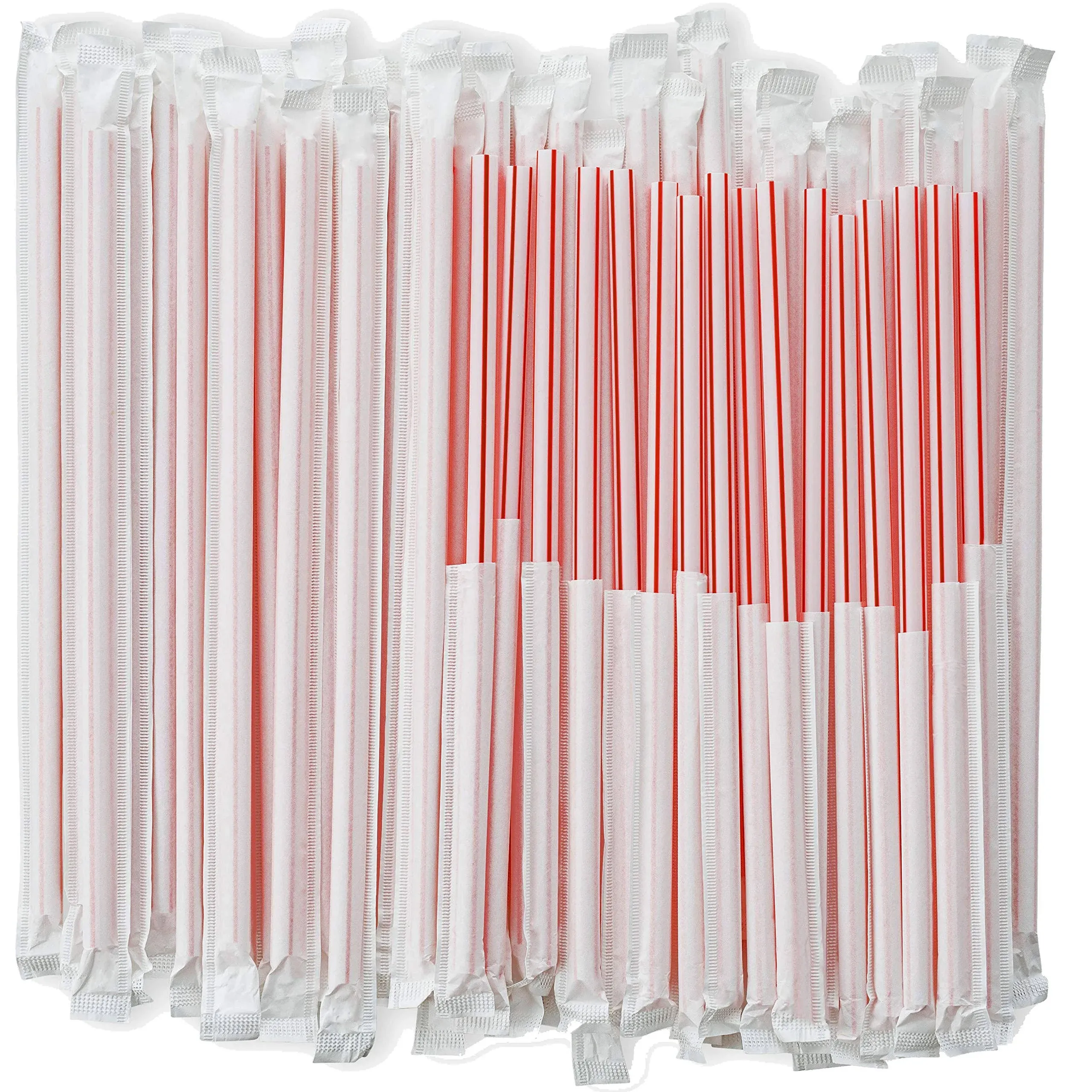 DuraHome Striped Plastic Straws