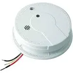 Code One Hardwired Smoke Detector with Ionization Sensor and 9-Volt Battery Backup