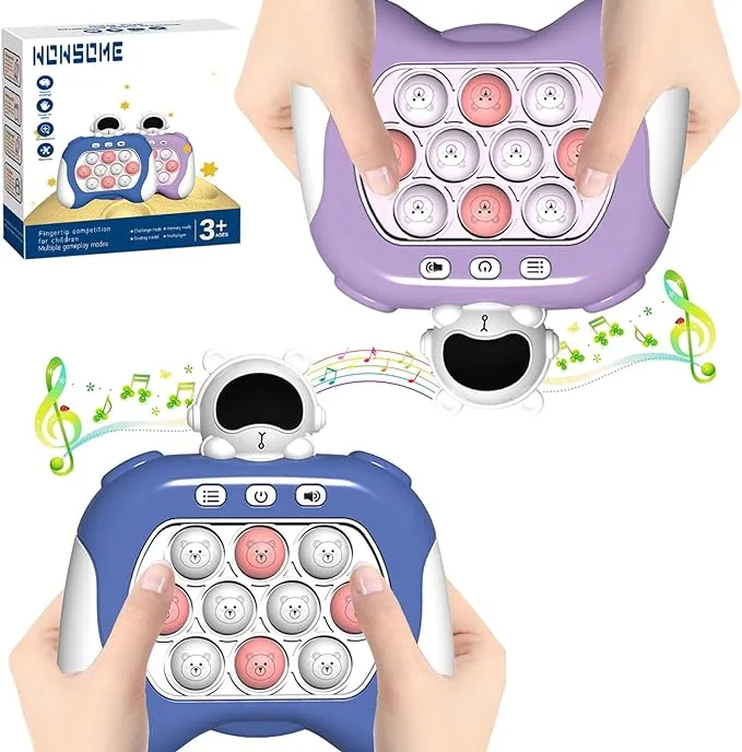 New! Wowsome 2 Piece Push Pop Fidget Pocket Game