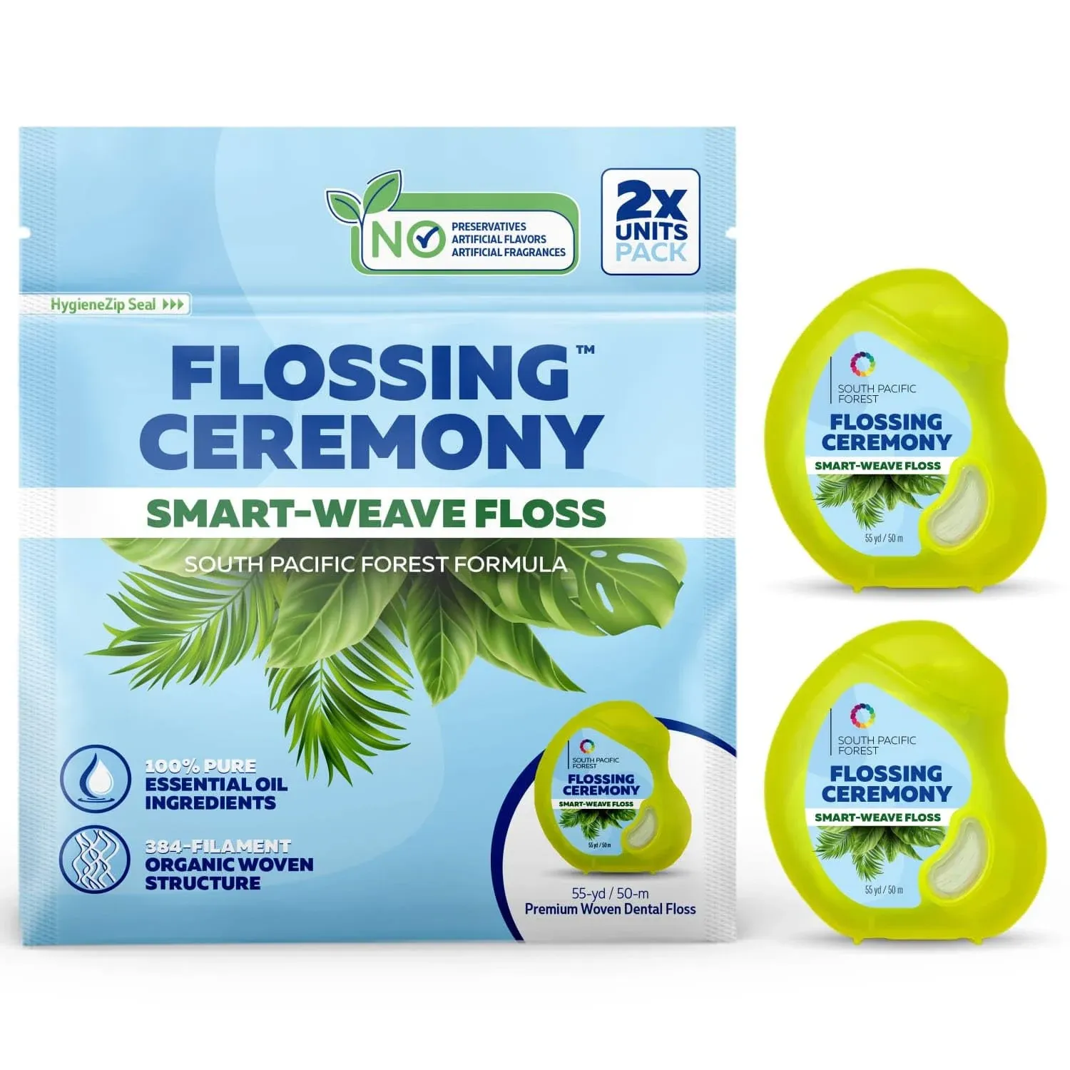 FlossingCeremony | Expanding Woven Dental Floss | Smart-Weave Floss | Vegan ...