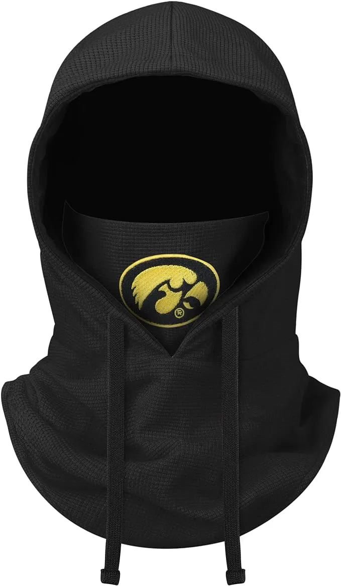 FOCO NCAA unisex-adult Ncaa Team Logo Drawstring Winter Cap Hooded Gaiter Balaclava Face Cover