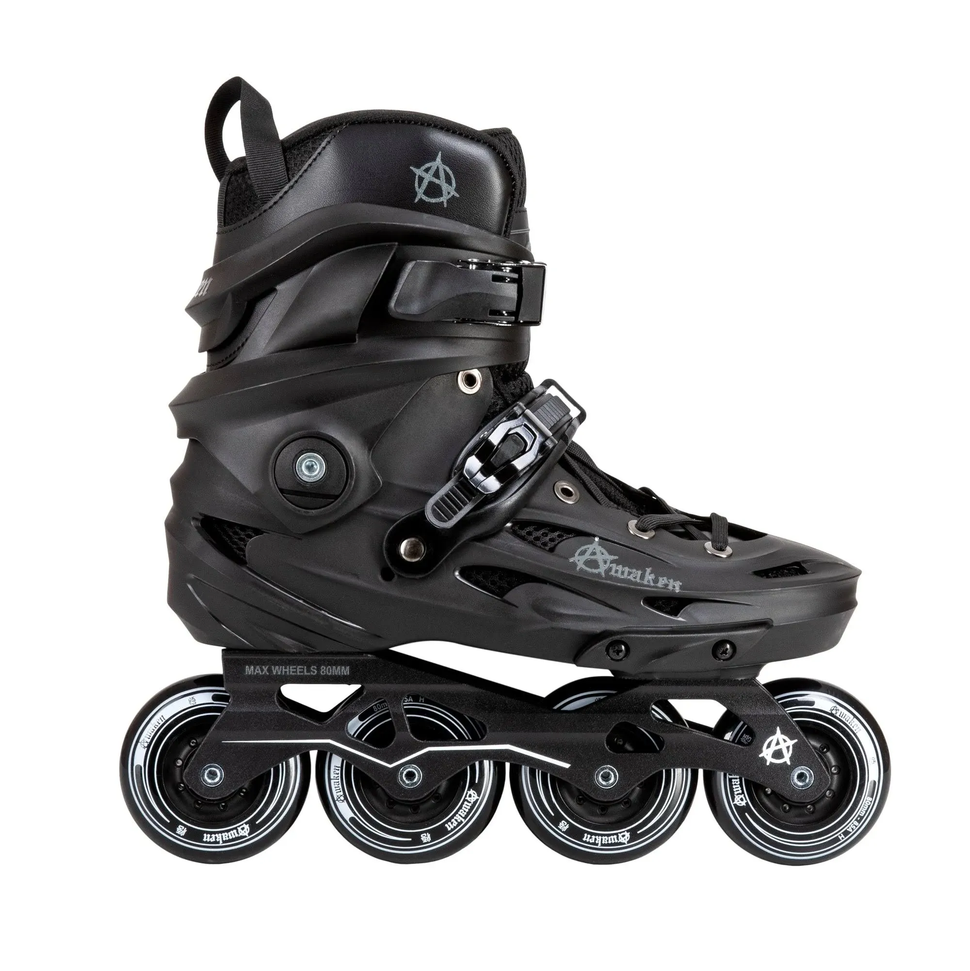 Awaken 4 Wheel Inline Skate Roller Blades (Black)