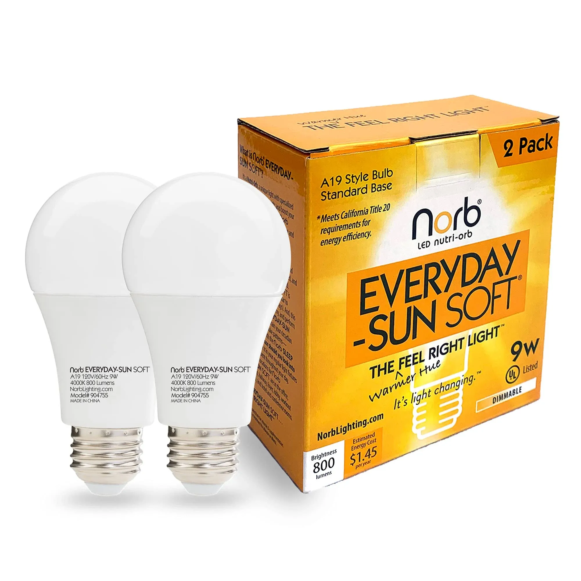 Norb EVERYDAYSUN Full Spectrum Light Bulb