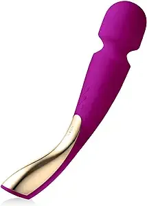 LELO Smart Wand 2 Large All-Over Body Handheld Waterproof Vibrator and Wand Massager, Vibrating Massager for Her and Wand Massagers for Neck and Back with 10 Vibration Patterns (Deep Rose)