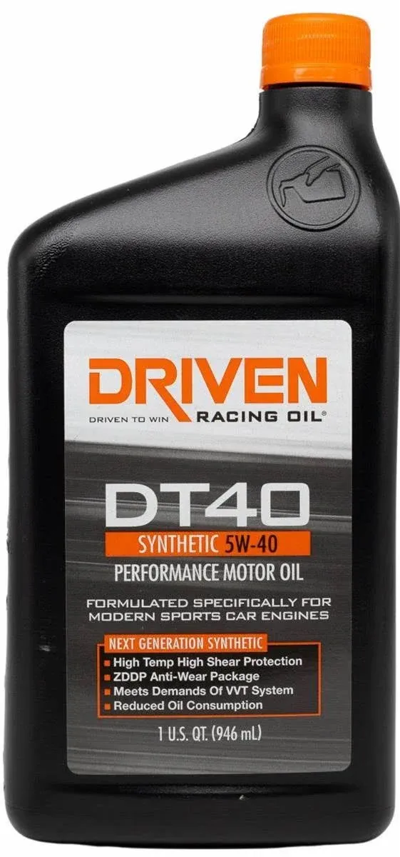 Driven Racing Oil 02406 - DT40 5W-40 Synthetic Oil 1 qt