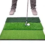 GoSports 24&#034; x 24&#034; TRITURF XL Golf Practice Hitting Mat Practice Every Shot