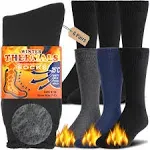 NevEND Men's Winter Thermal Boot Thick Insulated Heated Socks 3/6 Pairs for Cold ...