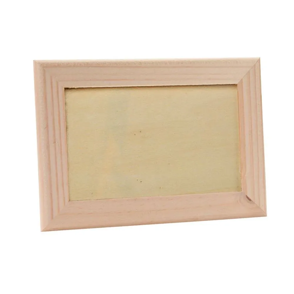 DIY Unfinished Wood Picture Frames, Craft Kits, MISC DYO - Wood, DYO - Wood, 12 Pieces, Natural