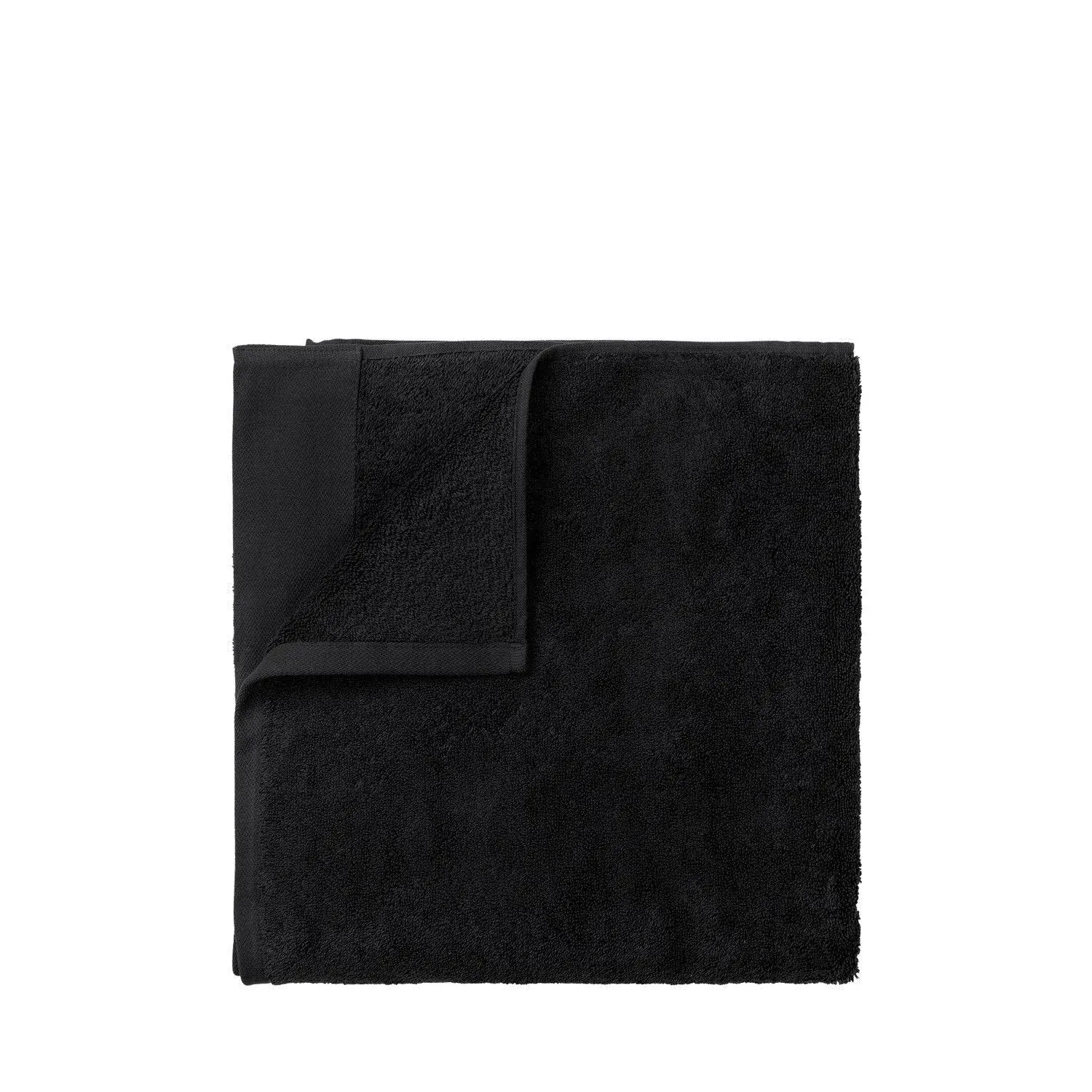 Riva Organic Terry Cloth Hand Towel Set of 2 - Black - Blomus