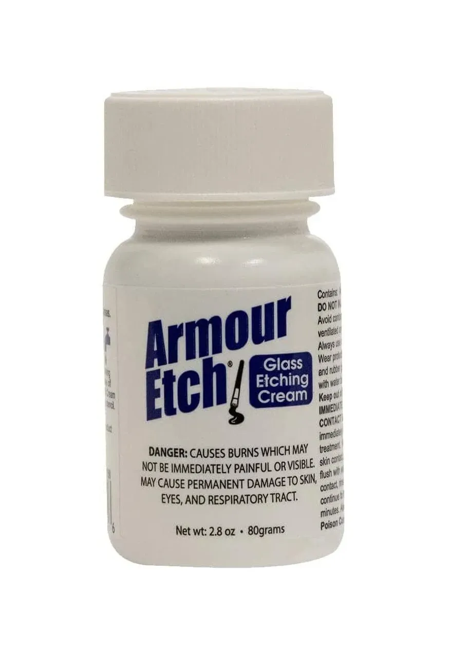 Armour Etching Cream For Etching Designs In Glass and Mirrors Is Safe and Easy To Use (Package/1)