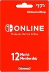 Nintendo Switch Online Month Membership Card