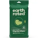 Earth Rated Pet Eye Wipes, Hypoallergenic Eye Wipes for Dogs & Cats to Reduce Tear Stains & Eye Discharge, Fragrance Free, 70 Count