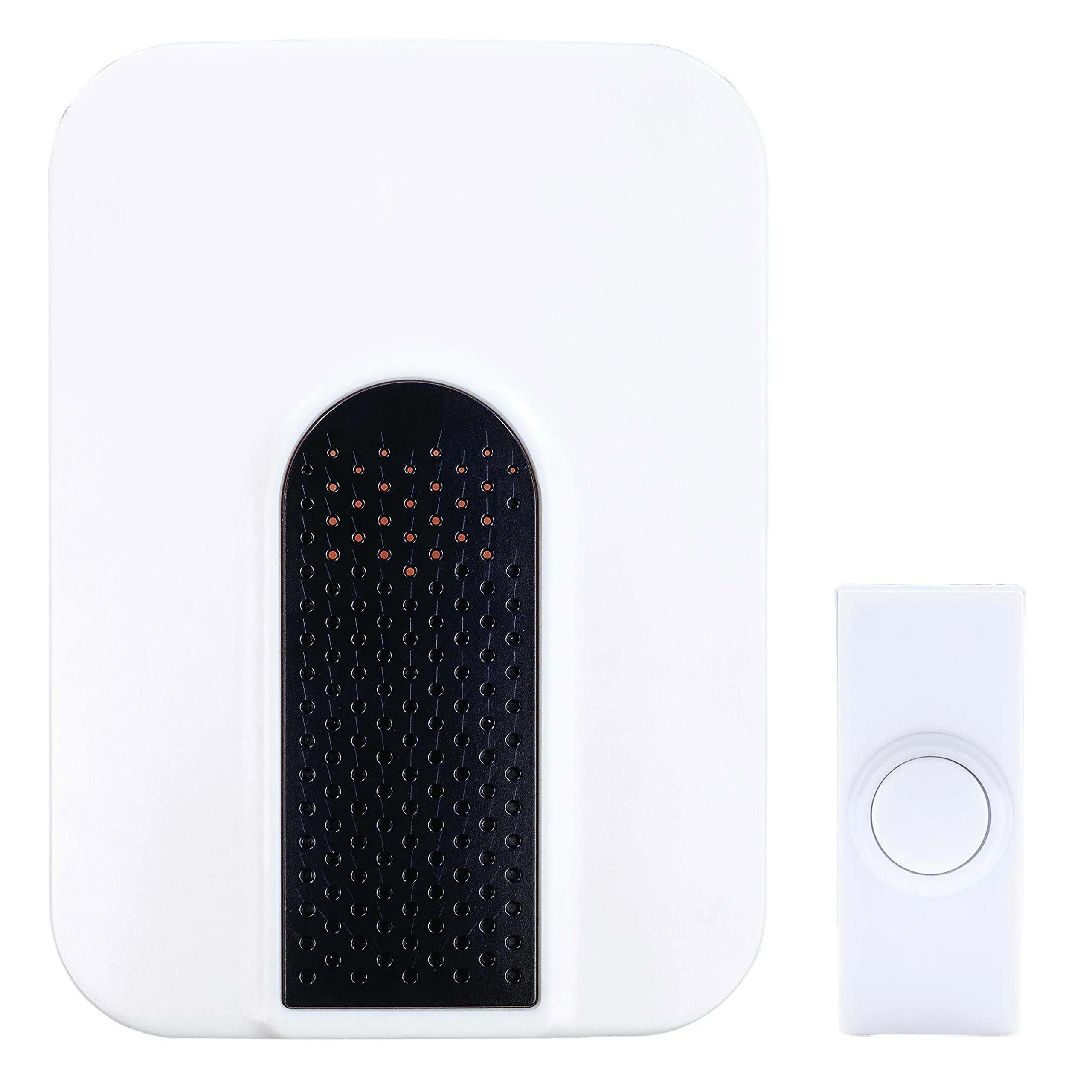 Wireless Battery Operated Doorbell Kit-Black/White