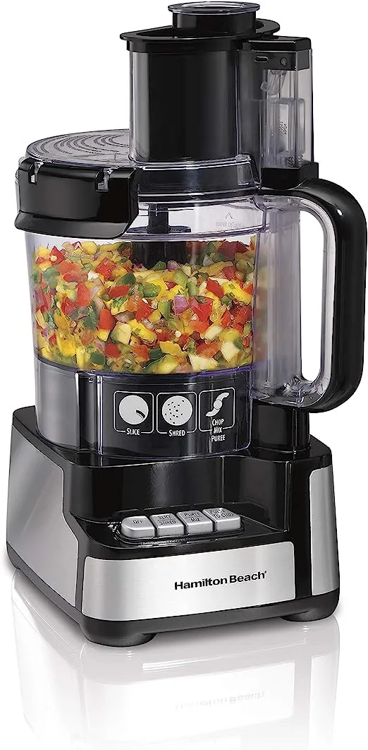 Hamilton Beach 70725a 12-Cup Stack and Snap Food Processor