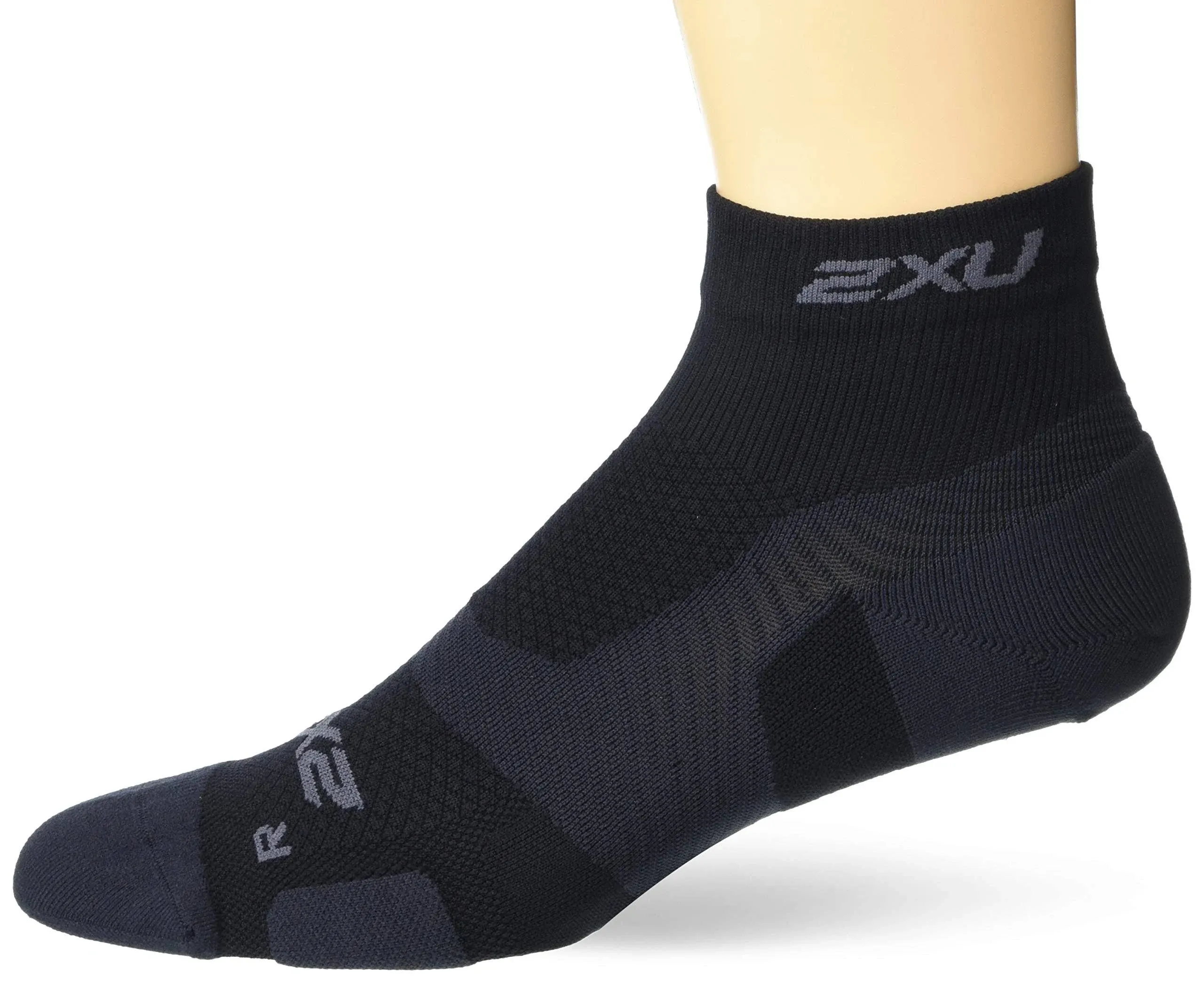 2XU unisex-adult Vectr 1/4 Crew Sock