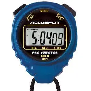 Accusplit Pro Survivor (A601X) Stopwatch - Lemon