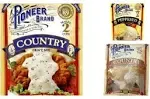 Pioneer Brand Gravy Variety Bundle, 2.75 oz (Pack of 6) includes 2-Count Peppered Gravy Mix + 2-Count Country Sausage Flavor Gravy Mix + 2-Count Country Gravy Mix