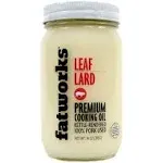 Fatworks, Pasture Raised Leaf Lard, a.k.a. "Baker's Lard", Artisanally Rendered, for Traditional & Gourmet Baking, Sauteeing, Frying, WHOLE30 APPROVED, KETO, PALEO,14 oz.