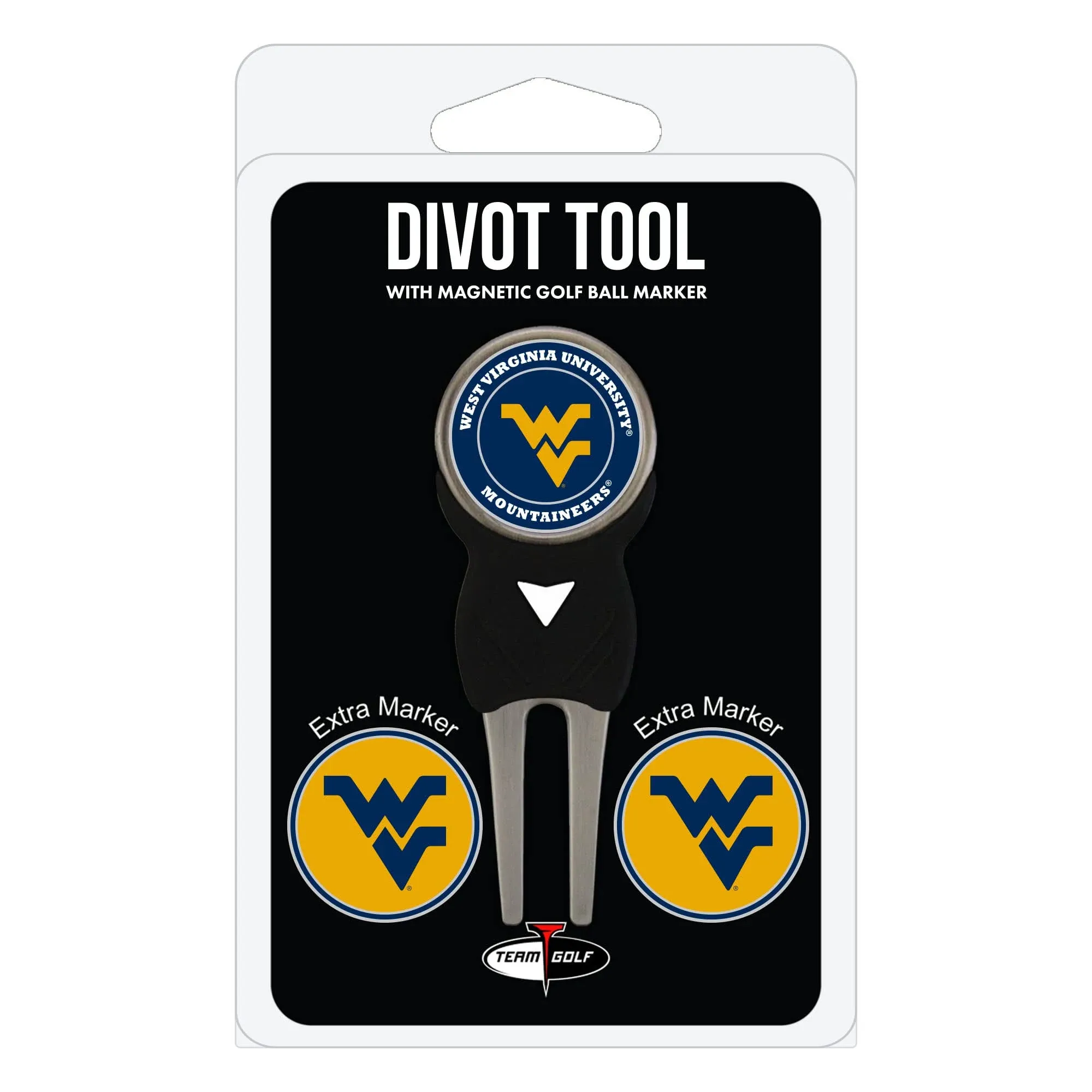 West Virginia Mountaineers Divot Tool Pack With 3 Golf Ball Markers