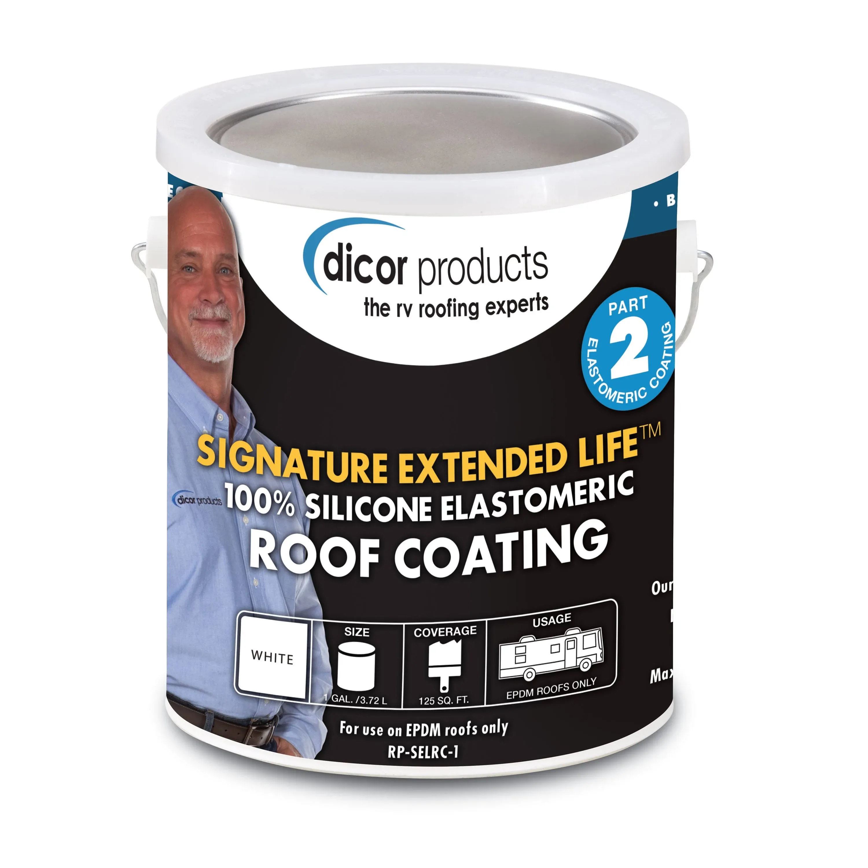 Dicor RP-FRCT-1 Tan Fiberglass RV Roof Coating