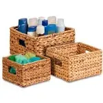 Honey Can Do 3-piece Woven Nesting Basket Set, Brown