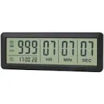 A AIMILAR Digital Countdown Days Timer - AY4053-Black Upgraded Big 999 Days Count Down Clock for Vacation Retirement Wedding