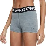 Nike Pro Women's Grey 3-Inch Shorts M