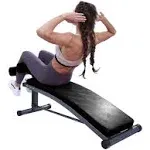 Finer Form Gym-Quality Sit Up Bench with Reverse Crunch Handle - Solid Ab Workout Equipment for Your Home Gym. More Effective than an Ab Machine or Ab Roller. Get a Great Abdominal Workout at Home