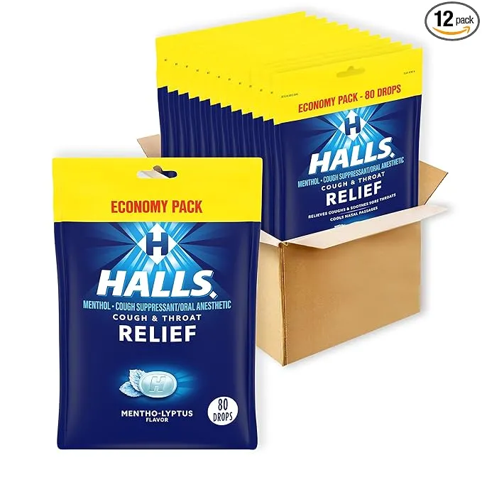 Halls Cough Drops Mentho-Lyptus