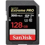 SanDisk 128GB Extreme PRO UHS-II SDHC Memory Card 300MB/s