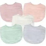 Green Sprouts - 5pk Organic Cotton Muslin Bibs, Blueberry