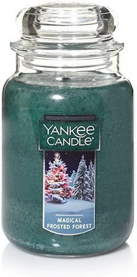 Yankee Candle Glass Magical Frosted Forest Original Jar Candle 22oz