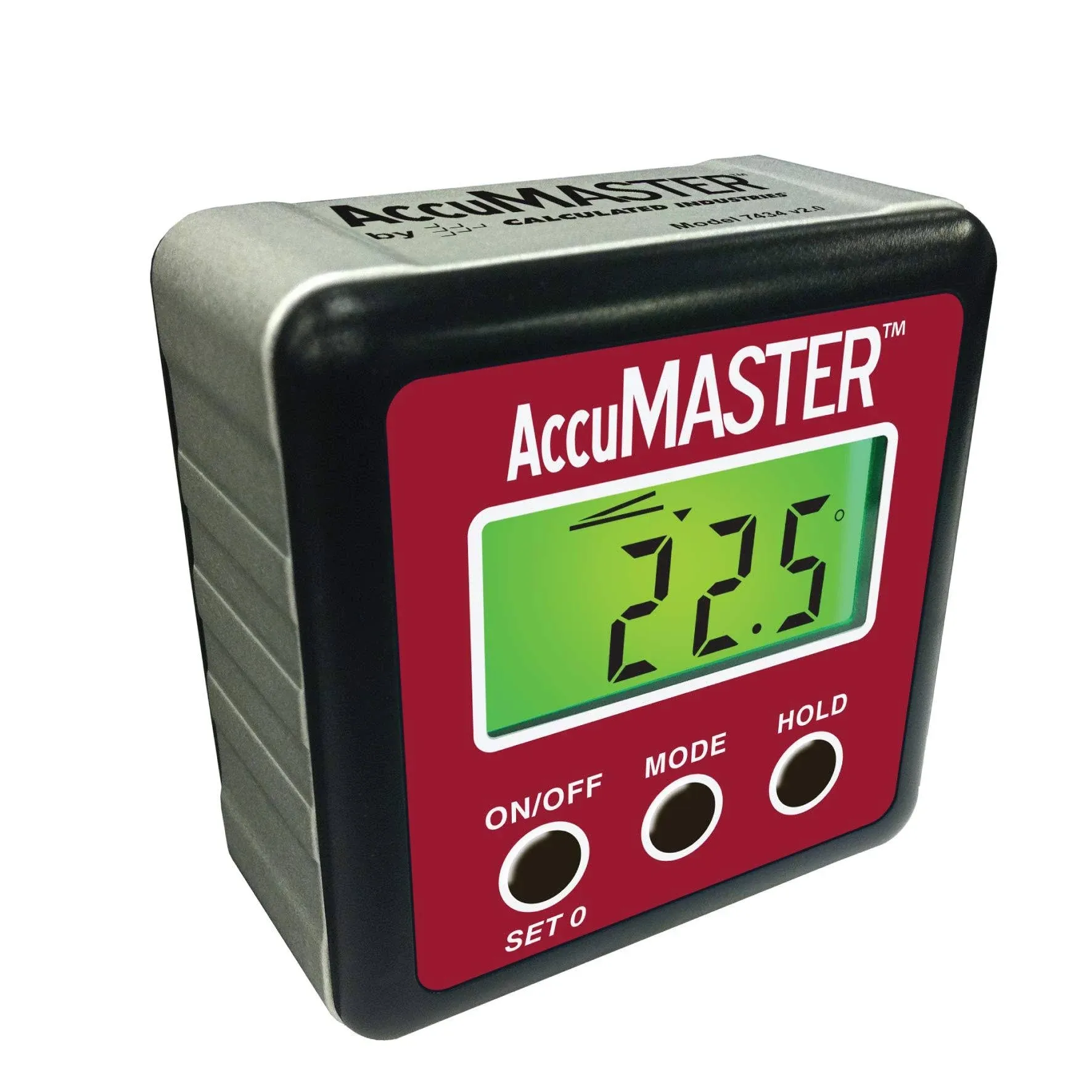 Calculated Industries AccuMASTER 2-in-1 Digital Angle Gauge Model 7434