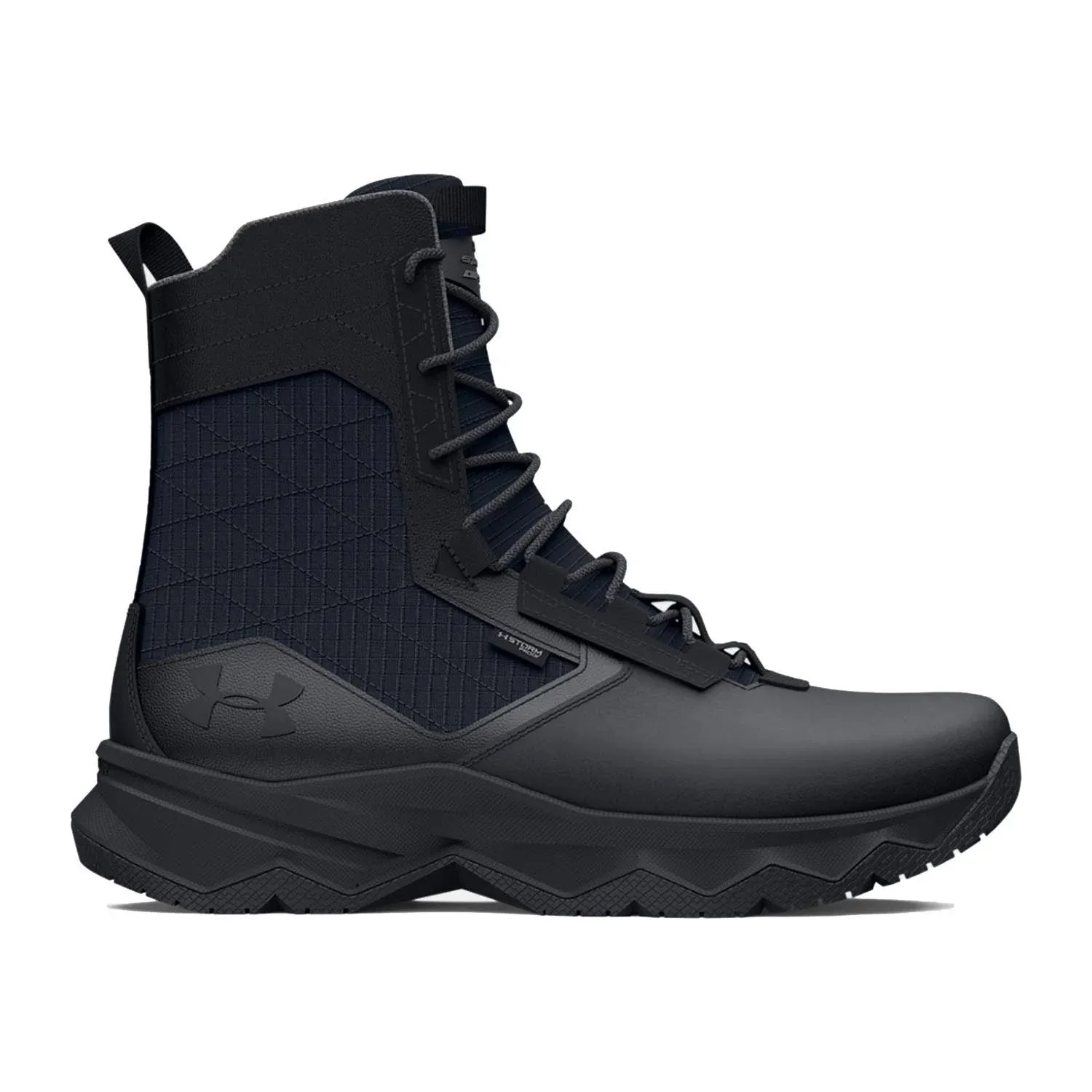 Men's Stellar G2 Waterproof Zip Tactical Boots - Black, 9, Under Armour