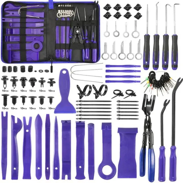 Uolor 342PCs Trim Removal Tool Kit Car Panel Door Audio Radio Stereos Auto Push Pin Bumper Retainer Clip Set Fastener Terminal at MechanicSurplus.com