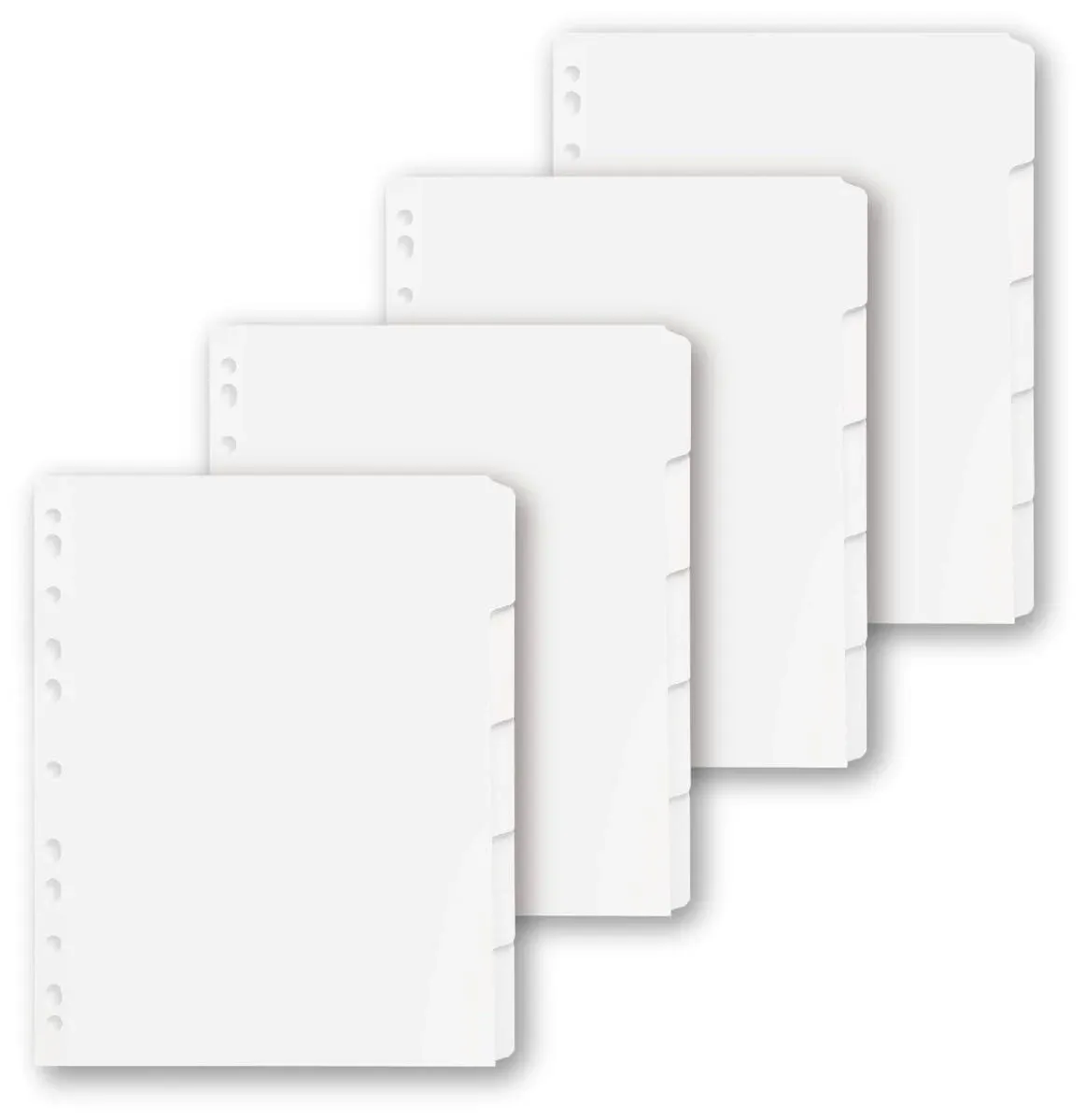 3 Ring Binder Dividers Premium Cardboard Binder Dividers with 5-Tabs Set Letter Size Index Dividers 8.5” x 11” for 3 Ring Binder